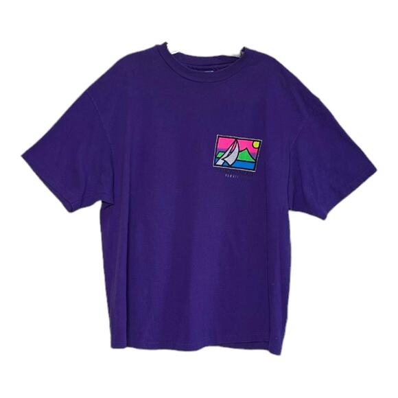 Vintage 90s Hawaii Oversized Graphic VSCO Girl Tee - Picture 1 of 3